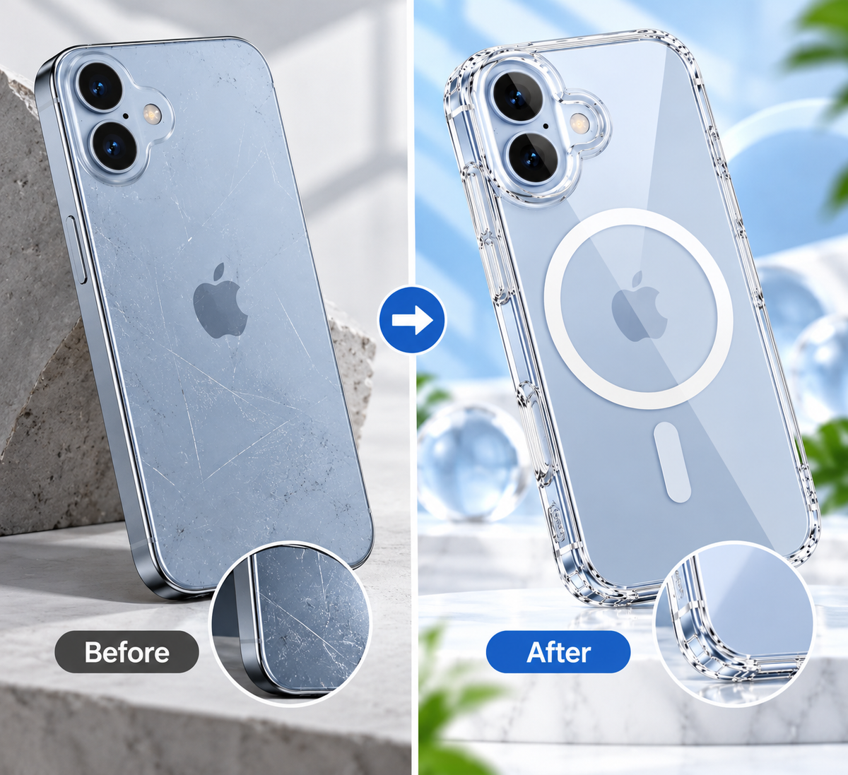 iPhone 17 Clear Case | MagSafe & Anti-Yellowing
