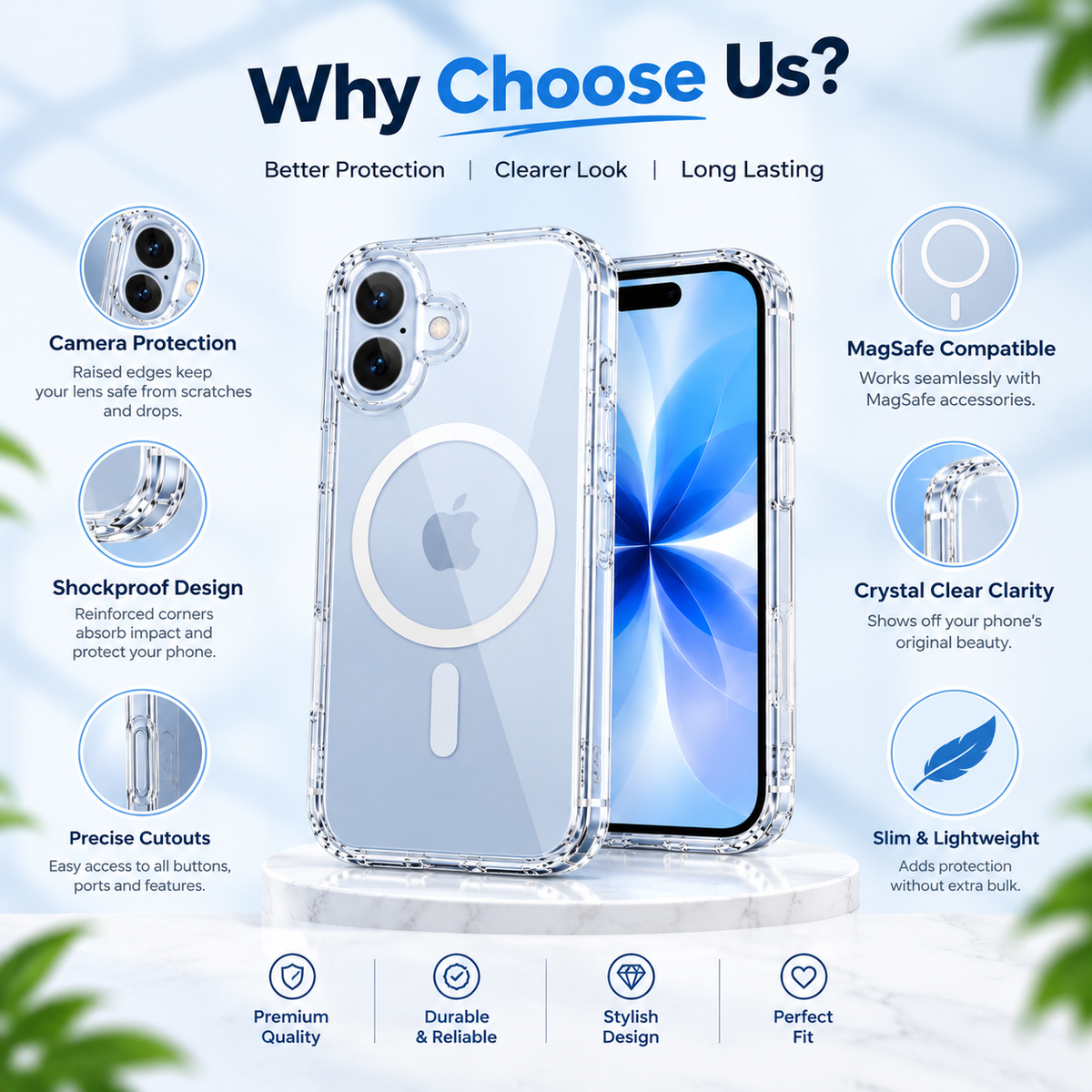 iPhone 17 Clear Case | MagSafe & Anti-Yellowing